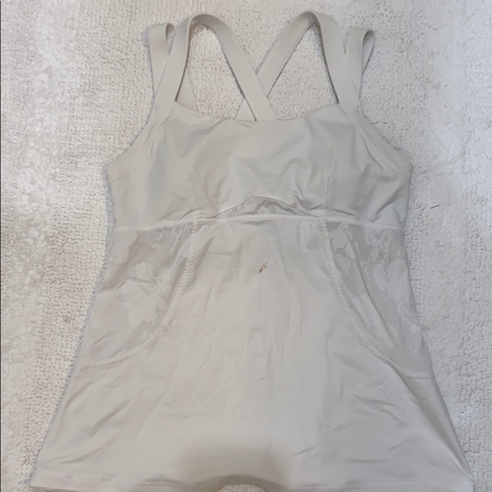 Lululemon white tank